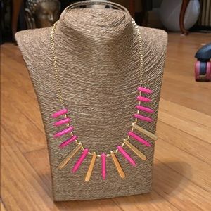 Gold and pink necklace